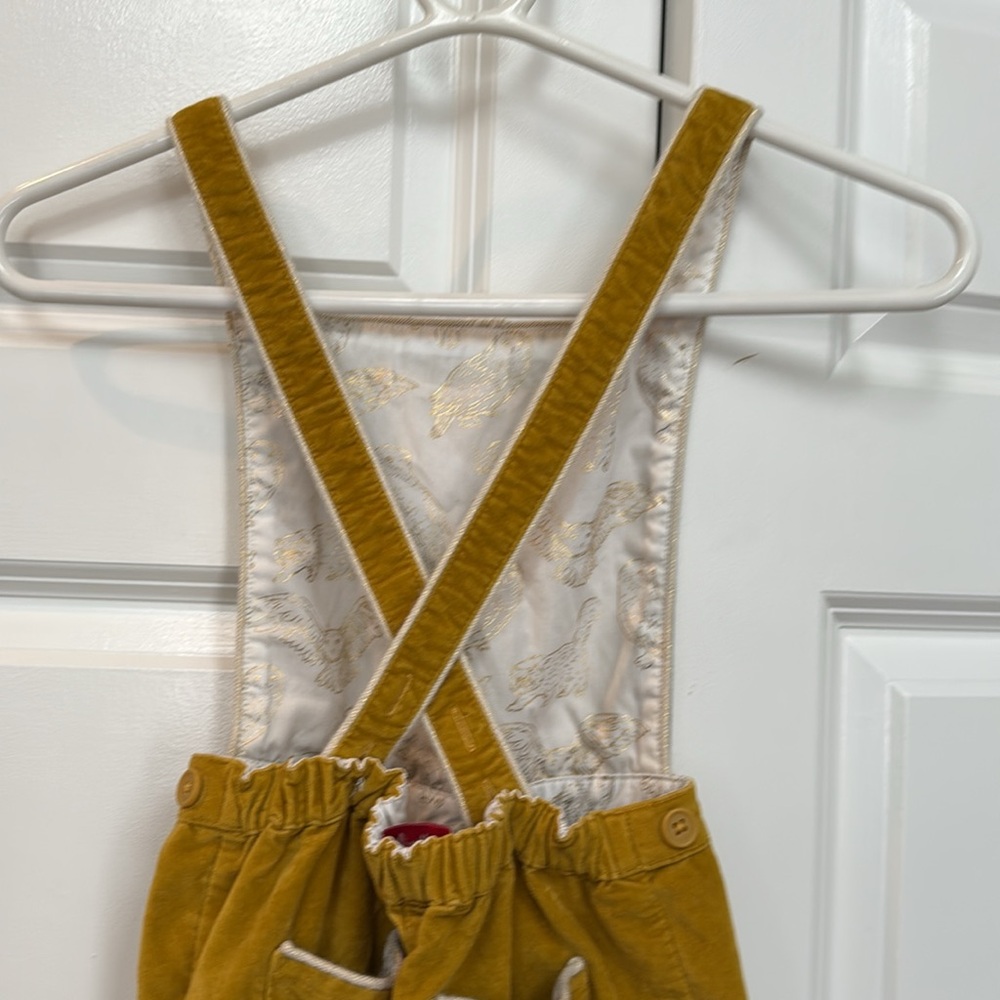 Boden Harry Potter Hedwig yellow overalls HTF - Picture 5 of 7
